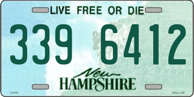 NH license plate 3396412