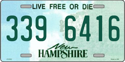 NH license plate 3396416