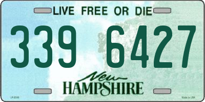 NH license plate 3396427