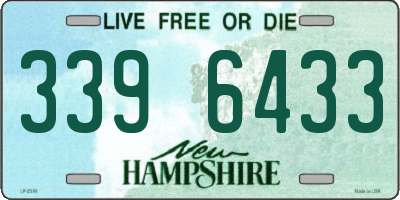 NH license plate 3396433