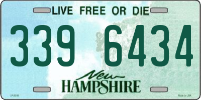 NH license plate 3396434