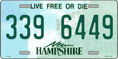 NH license plate 3396449