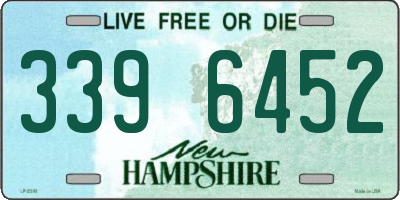 NH license plate 3396452