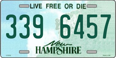 NH license plate 3396457