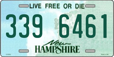 NH license plate 3396461