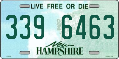 NH license plate 3396463
