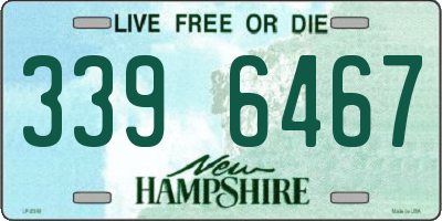 NH license plate 3396467