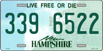 NH license plate 3396522
