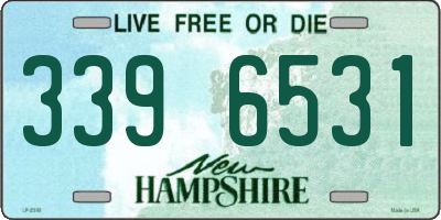 NH license plate 3396531