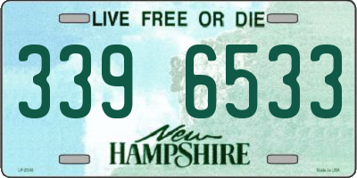 NH license plate 3396533