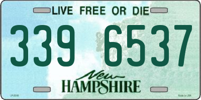 NH license plate 3396537