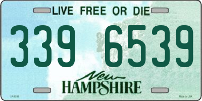 NH license plate 3396539