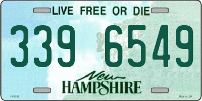 NH license plate 3396549