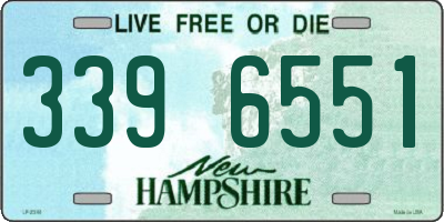NH license plate 3396551