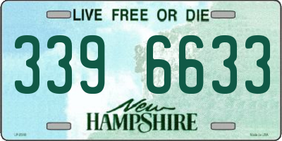 NH license plate 3396633