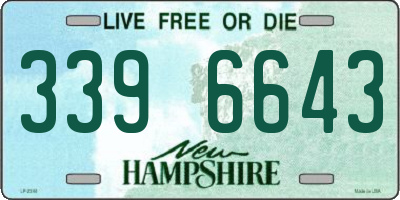 NH license plate 3396643