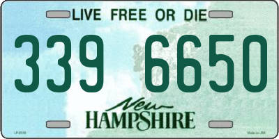 NH license plate 3396650