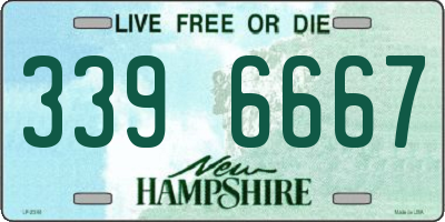 NH license plate 3396667