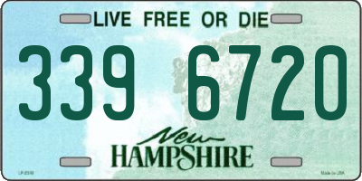 NH license plate 3396720