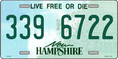 NH license plate 3396722
