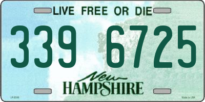 NH license plate 3396725