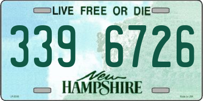 NH license plate 3396726