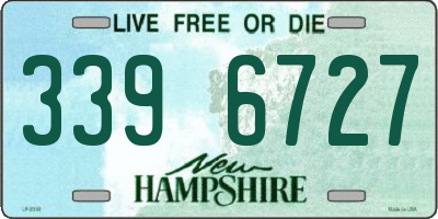NH license plate 3396727