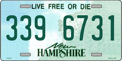 NH license plate 3396731