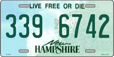 NH license plate 3396742