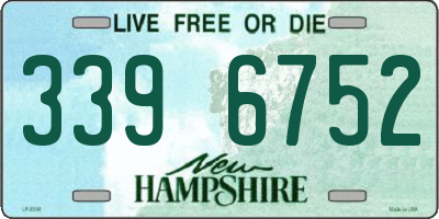 NH license plate 3396752