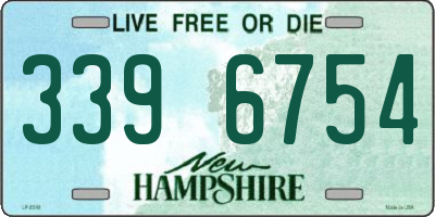 NH license plate 3396754