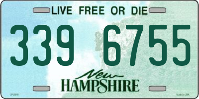 NH license plate 3396755