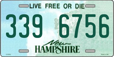 NH license plate 3396756