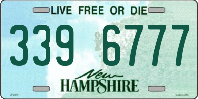 NH license plate 3396777