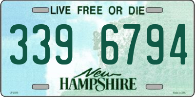 NH license plate 3396794