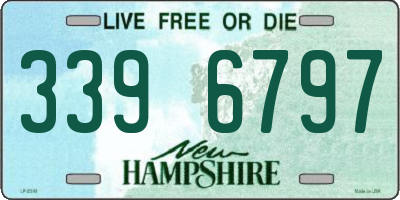 NH license plate 3396797