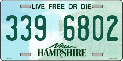 NH license plate 3396802