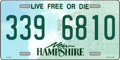 NH license plate 3396810