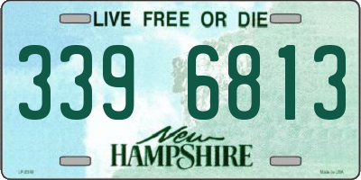 NH license plate 3396813