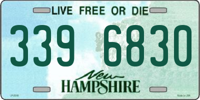 NH license plate 3396830
