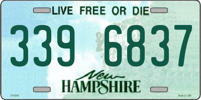 NH license plate 3396837