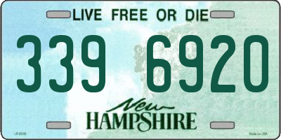 NH license plate 3396920