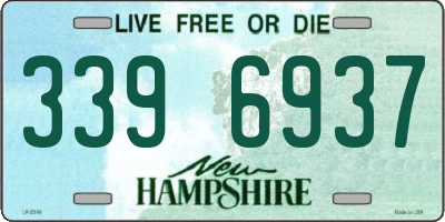 NH license plate 3396937