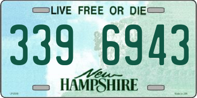 NH license plate 3396943