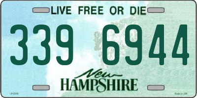 NH license plate 3396944