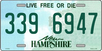 NH license plate 3396947