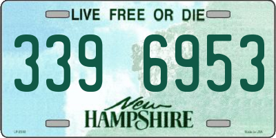 NH license plate 3396953