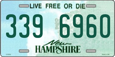 NH license plate 3396960