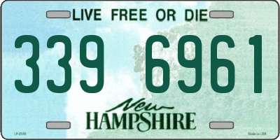 NH license plate 3396961