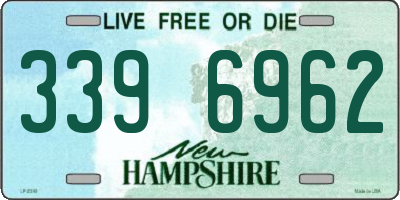 NH license plate 3396962